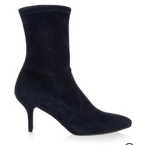 Stuart Weitzman Cling Stretch Bootie (Navy)